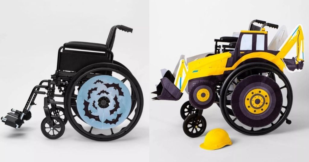 two wheelchair costumes
