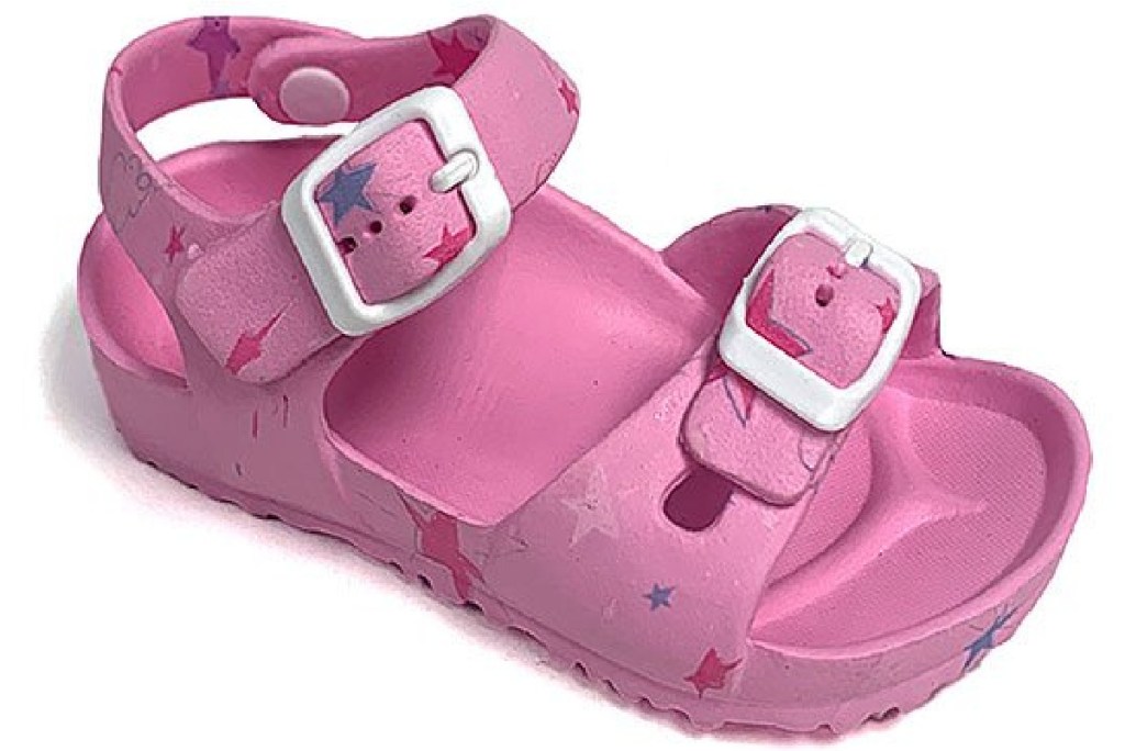 pink strappy girls sandals
