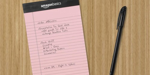 Amazon Basics Writing Pads 6-Pack Only $4.87 Shipped on Amazon (Just 81¢ Each)