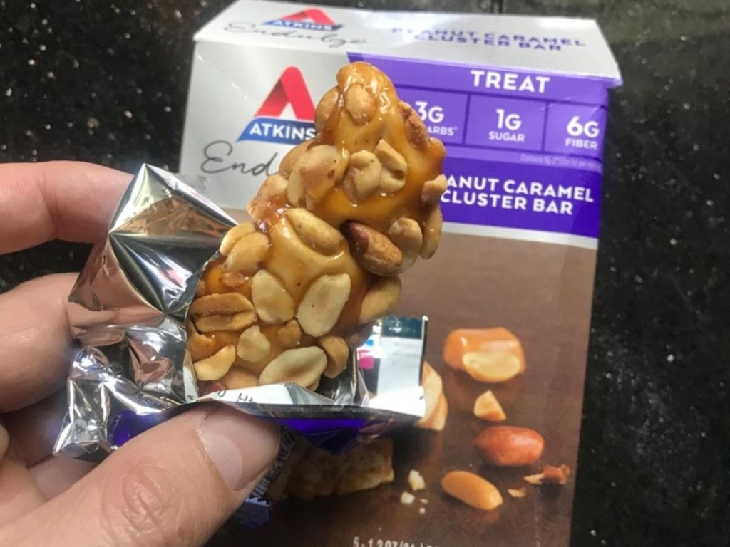 Atkins endulge peanut cluster bar