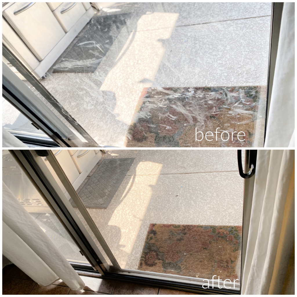 before and after window cleaning 