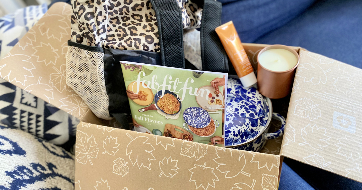 box with fab fit fun fall items