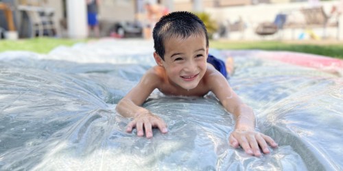 End Summer With a BANG & Make This Huge 50-foot DIY Slip and Slide for Less Than $40!