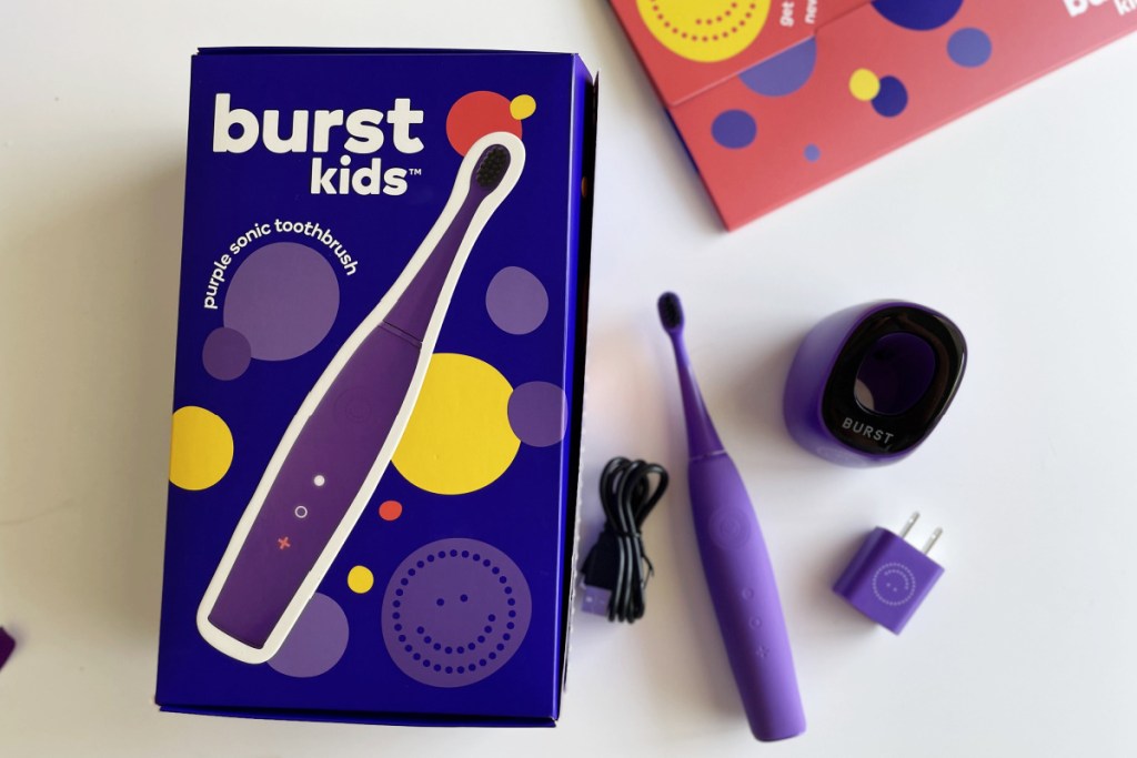 burstkids toothbrush with box and accessories