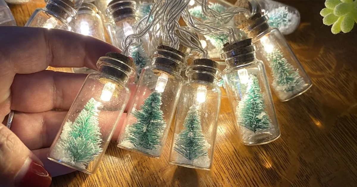 أضواء جرة شجرة عيد الميلاد