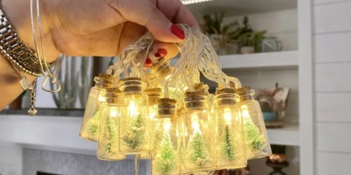 Christmas Tree Glass Jar String Lights from $25.75 Shipped (May Sell Out!)