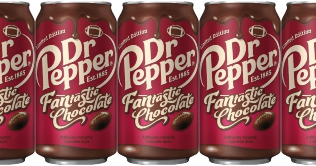 5 cans of FANtastic Chocolate Dr Pepper