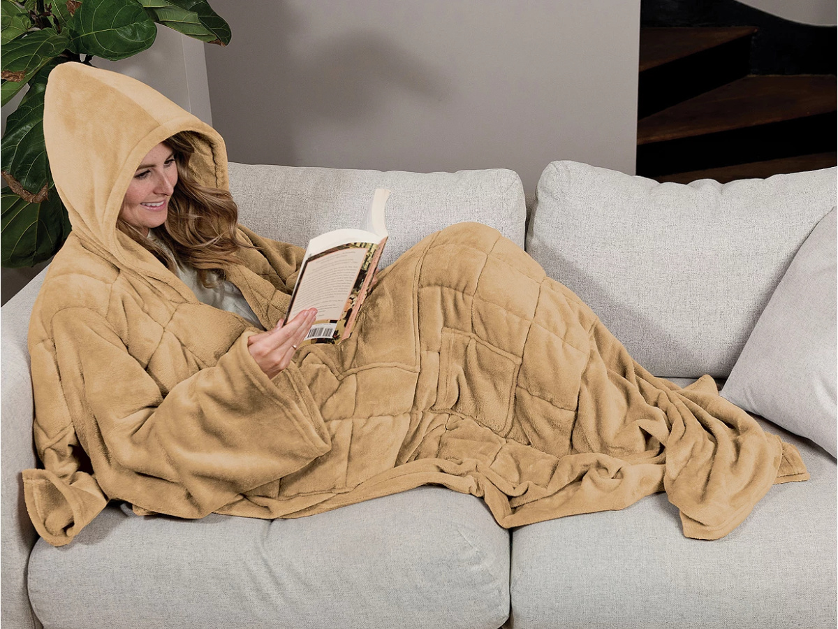 weighted wearable blanket