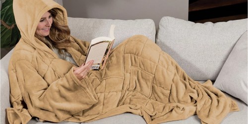 Wearable Weighted Blanket w/ Pockets Only $49.99 Shipped on Macys.com (Reg. $126) | Cozy Gift Idea