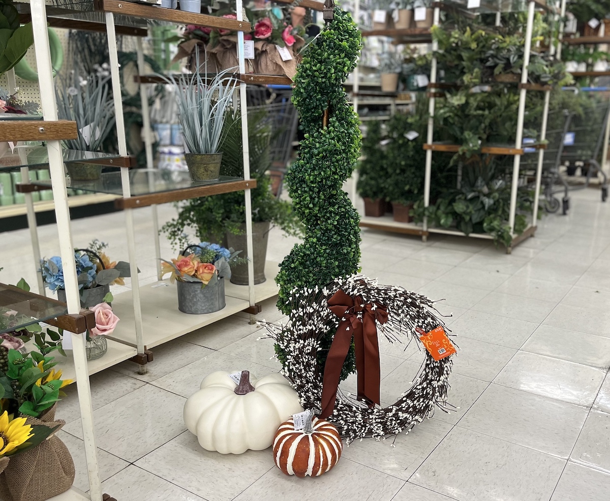 Small Porch Fall Decorating Ideas with Hobby Lobby - A Blissful Nest