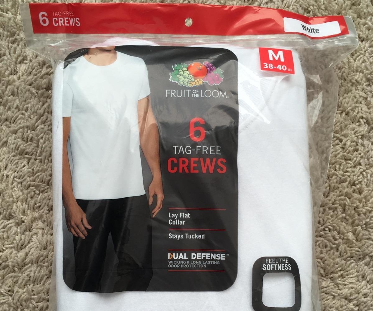 6-pack of white t-shirts