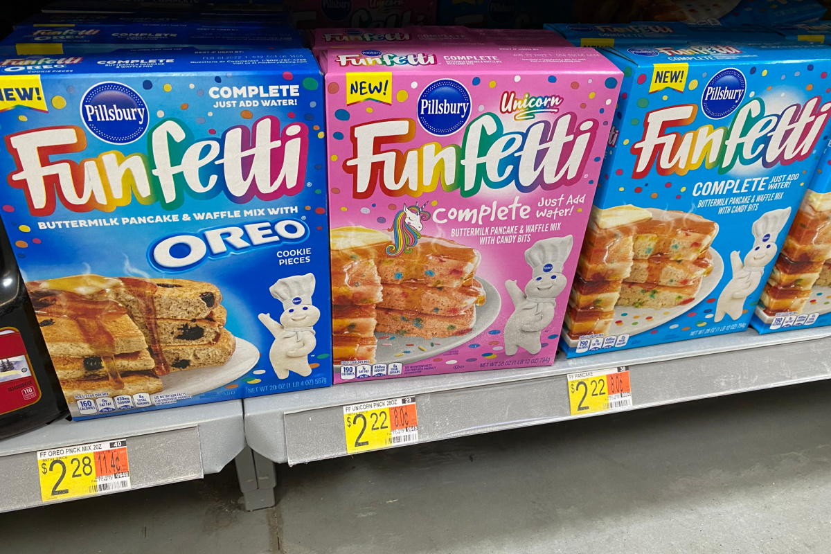 boxes of Funfetti mix