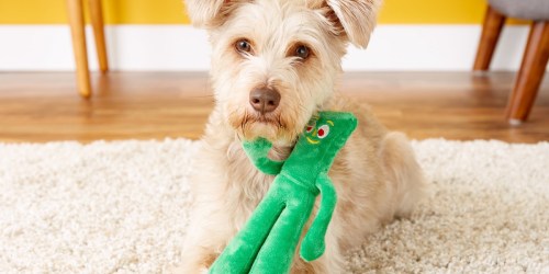 Gumby Plush Dog Toy Just $2.98 on Amazon or Chewy.com (Regularly $10)