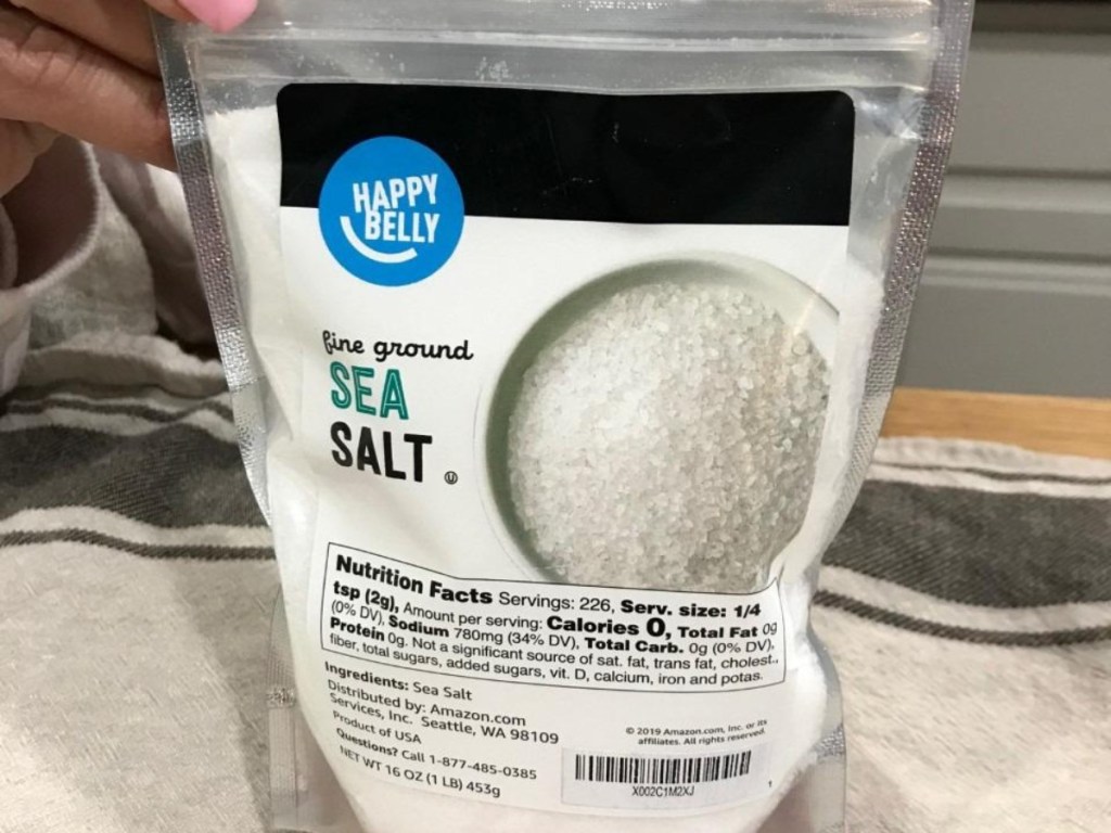 bag of sea salt