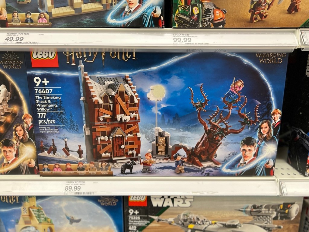 Harry Potter lego set on Target shelf