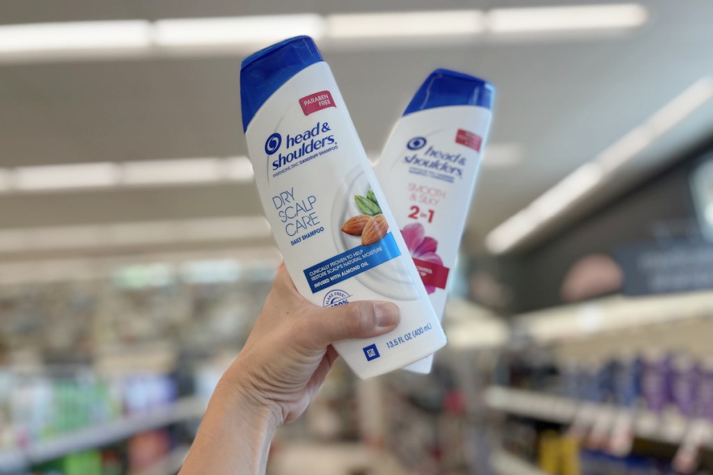 head & shoulders in hand in store