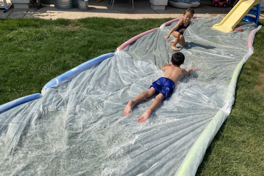 Make a 50Foot DIY Slip and Slide, It's Giant & Fun for Adults, Too!