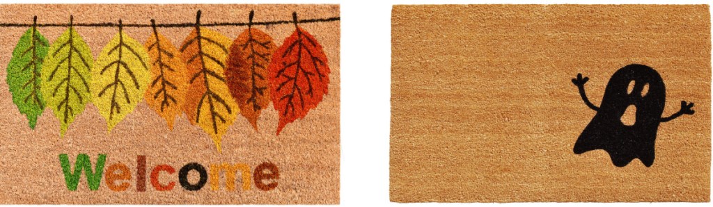 fall and ghost door mats