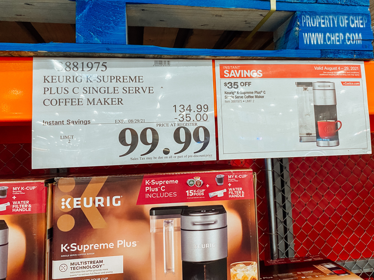 Keurig machine outlet costco