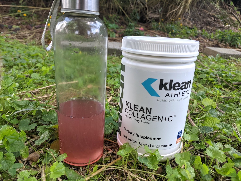 bottle filled up with Klean Collagen 