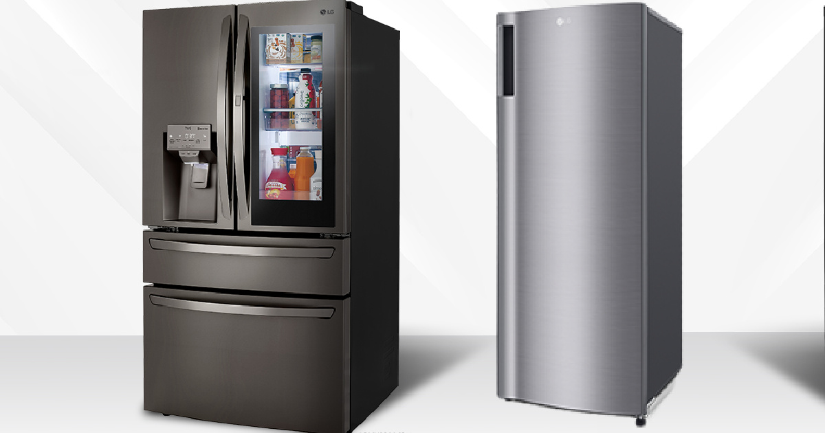 LG refrigerator and freezer