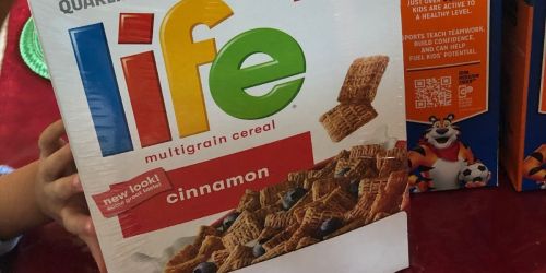 Life Cinnamon and Chocolate Cereal 3-Pack Just $6.61 Shipped on Amazon