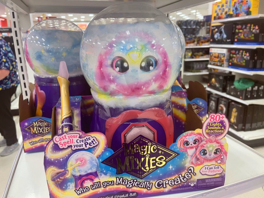 Magic Mixies crystal ball on Target shelf