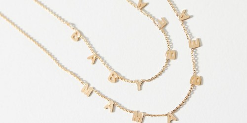 40% Off Anthropologie Sale Items | Mama Bear and Baby Bear Necklace Set Only $26.97 (Regularly $68)