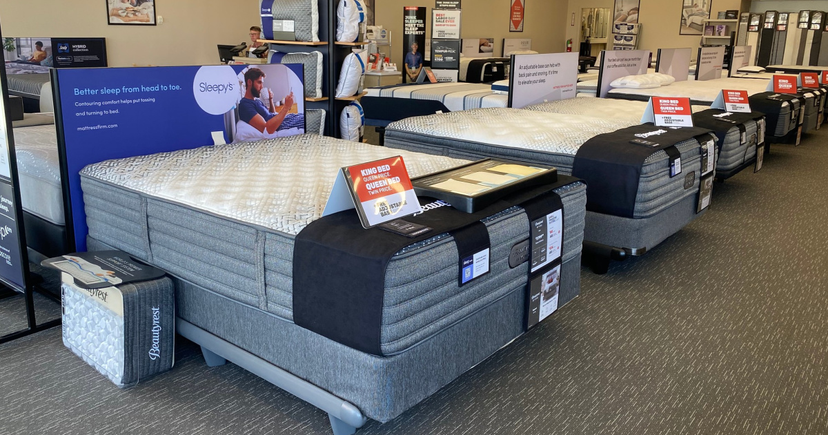 mattresses in store at mattress firm