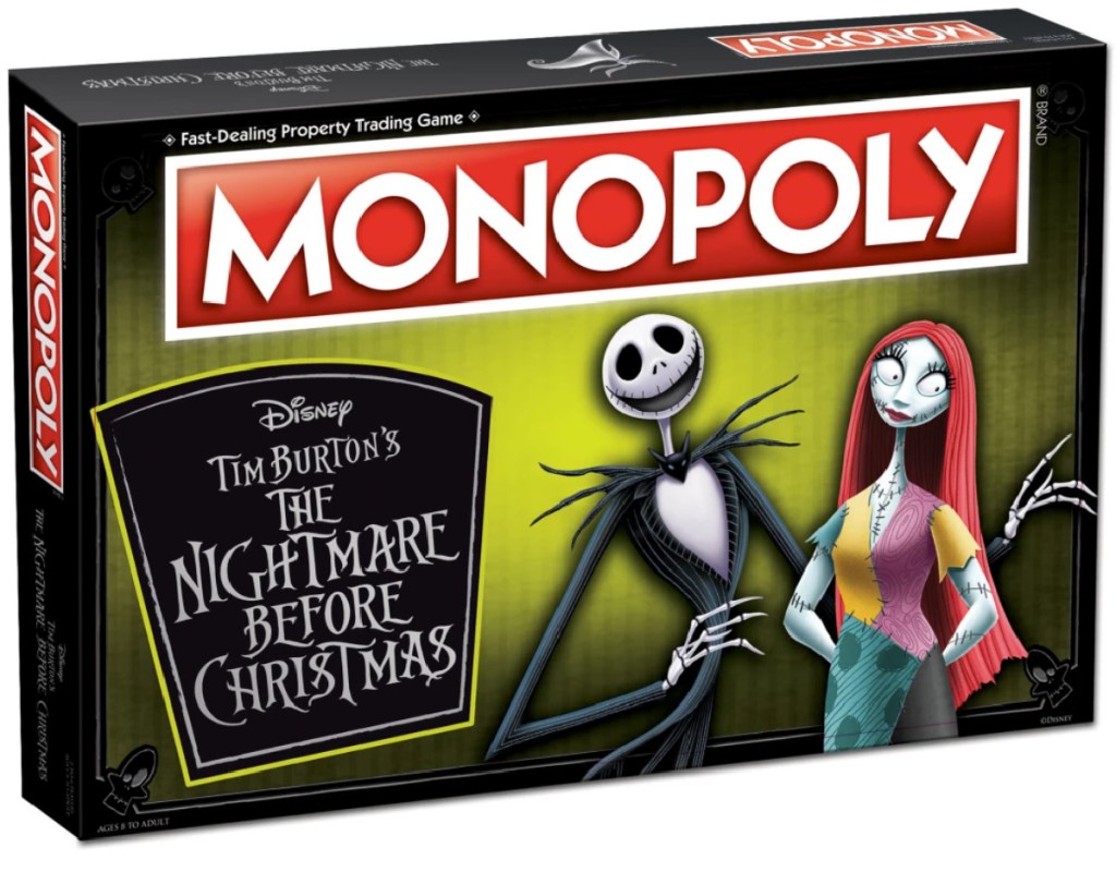 cover of The Nightmare Before Christmas Monopoly game