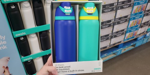 Owala Stainless Steel Water Bottle 2-Pack Only $19.98 Shipped on Sam’s Club