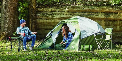 Ozark Trail 4-Piece Camping Set Only $49 Shipped | Includes Tent, Stool, Sleeping Bag, & Pad!
