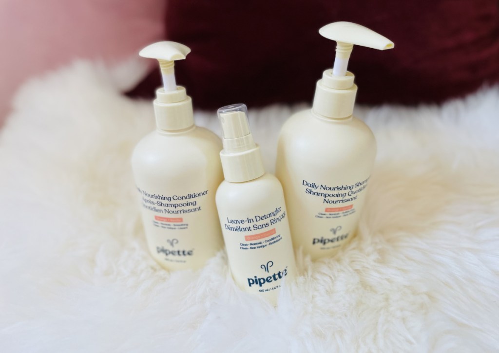 pipette hair care trio bottles