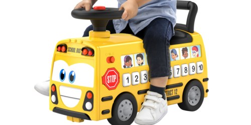 Ride-On Musical School Bus w/ Storage Only $14.78 on Walmart.com (Regularly $30)