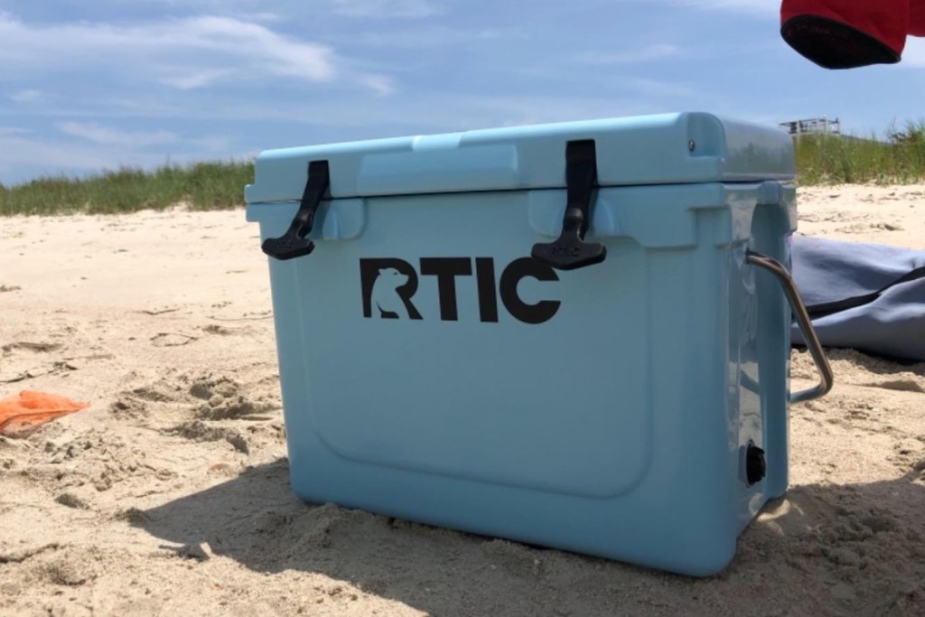 RTIC cooler on beach