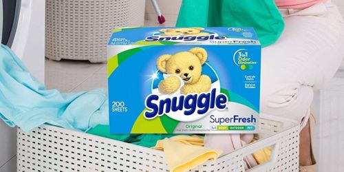 Snuggle Fabric Sheets 200-Count Box Only $4.54 Shipped on Amazon