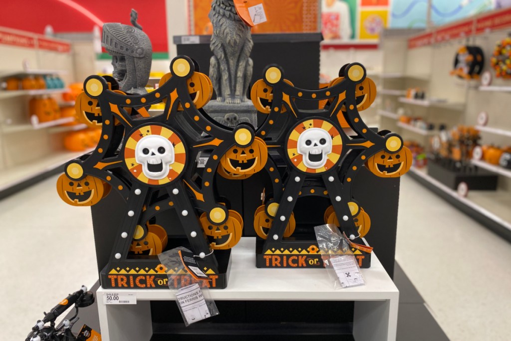 Trick or treat signs in Target
