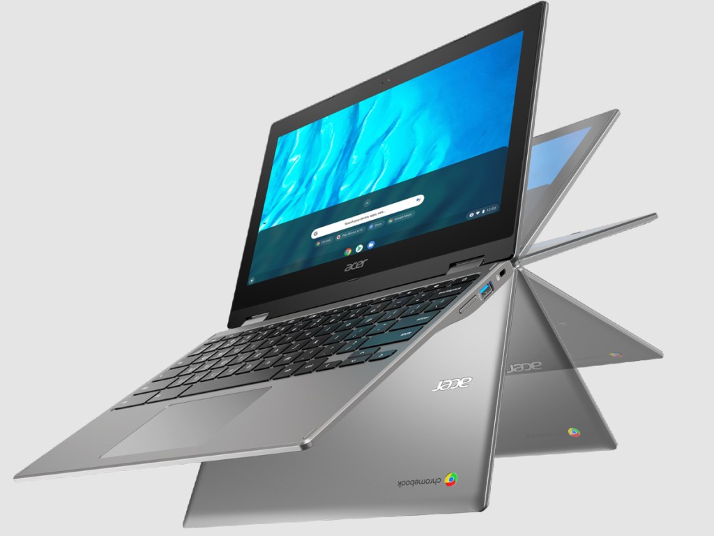 Acer Chromebook Spin 311 CP311-3H-K3WL Convertible Laptop, MediaTek MT8183C Octa-Core Processor, 11.6" HD Touchscreen, 4GB LPDDR4X, 32GB eMMC