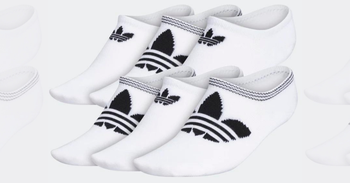 Adidas Women's Originals Trefoil Superlite Super-No-Show Socks 6-Pac