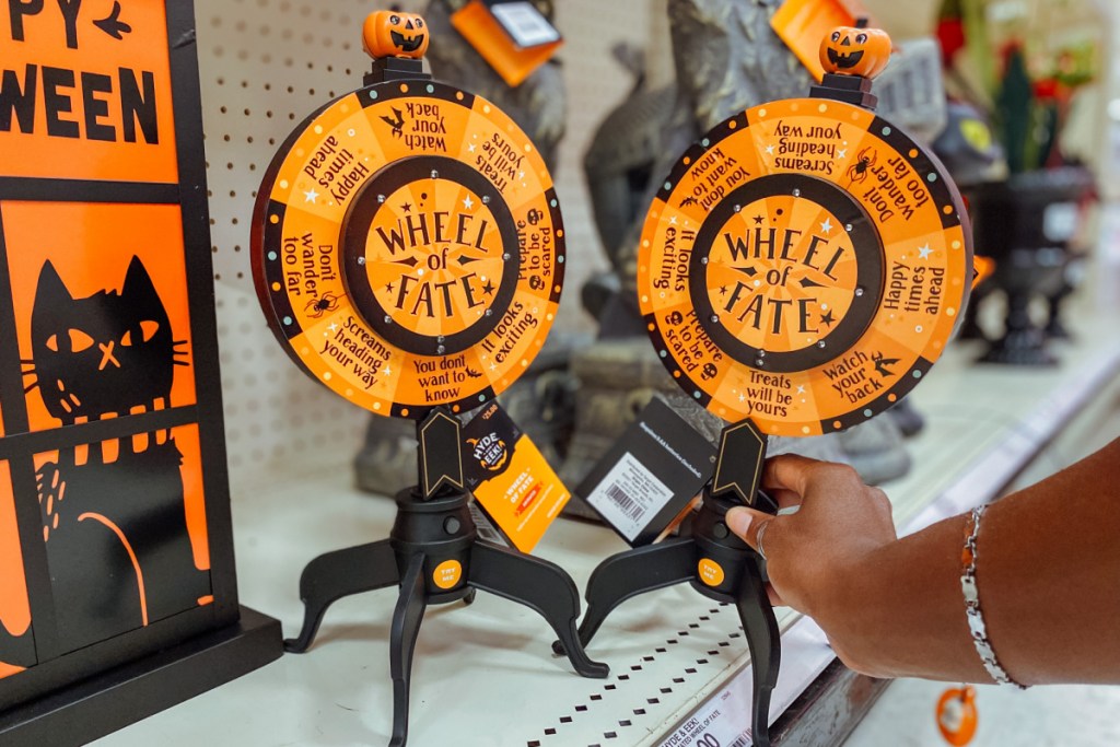 Animated Halloween Wheel of Fate at target hyde and eek