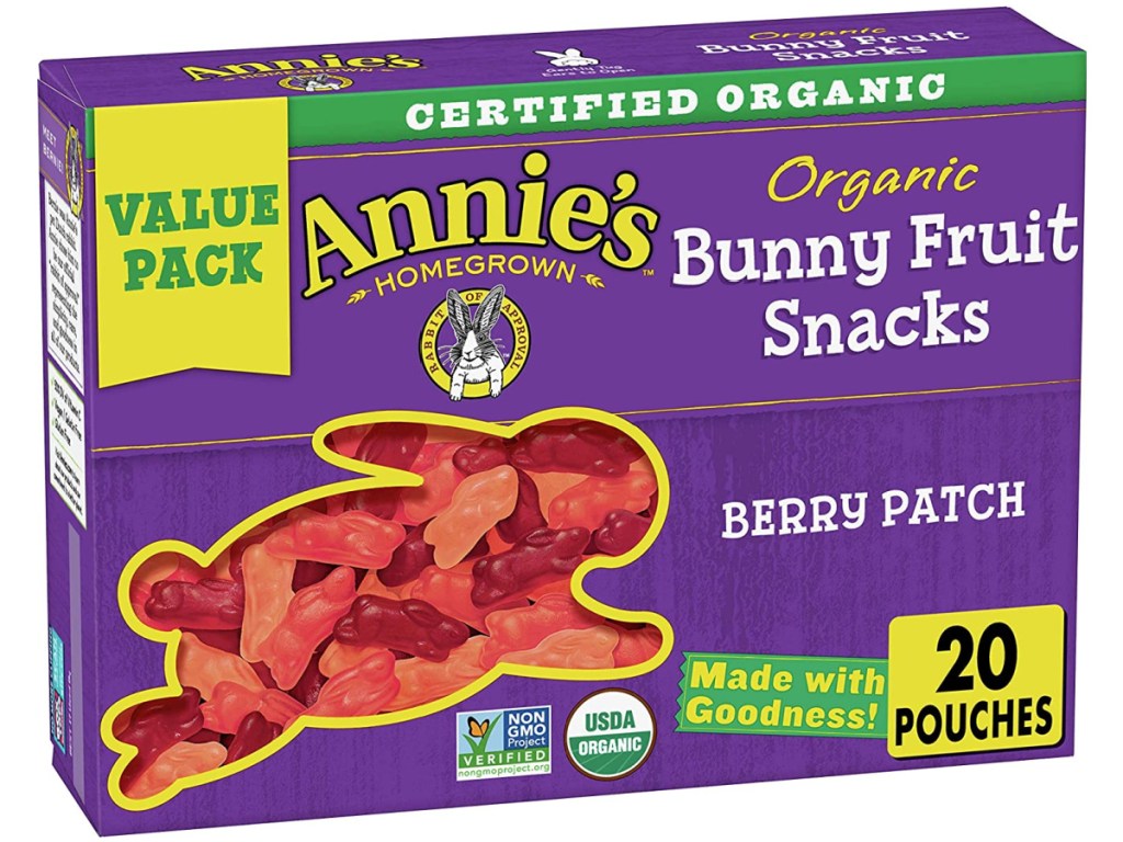 Annie's Organic Berry Patch Bunny 20-Count Fruit Snacks