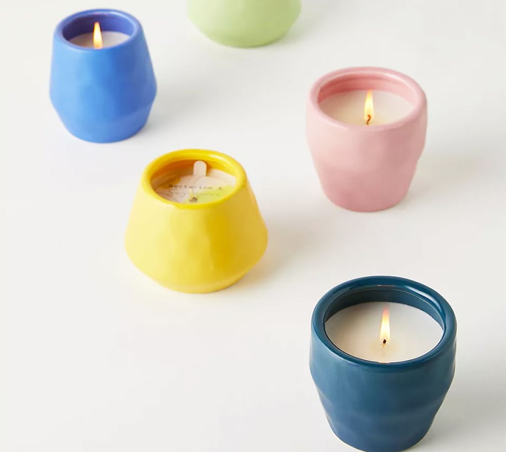 small colorful candles