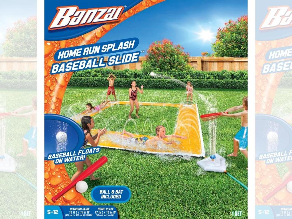 Banzai 2-in-1 Backyard Baseball Water Slide