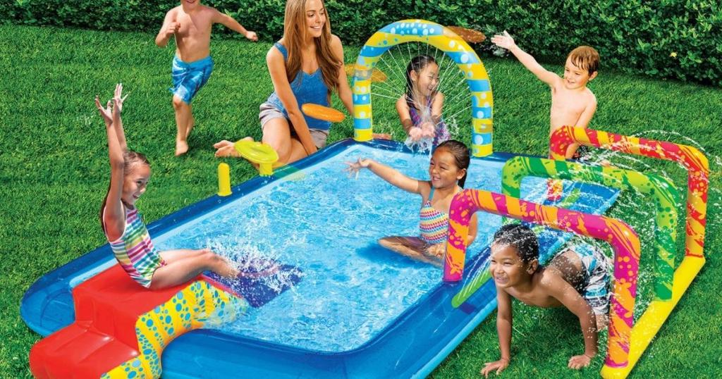 Banzai Obstacle Course Activity Pool w/ 5 Fun Activities