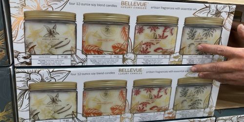 Bellevue Luxury Soy Candle 4-Packs Just $19.99 at Costco