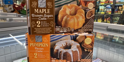 Maple Brown Sugar or Pumpkin Pecan Mini Bundt Cakes Just $3.49 at ALDI
