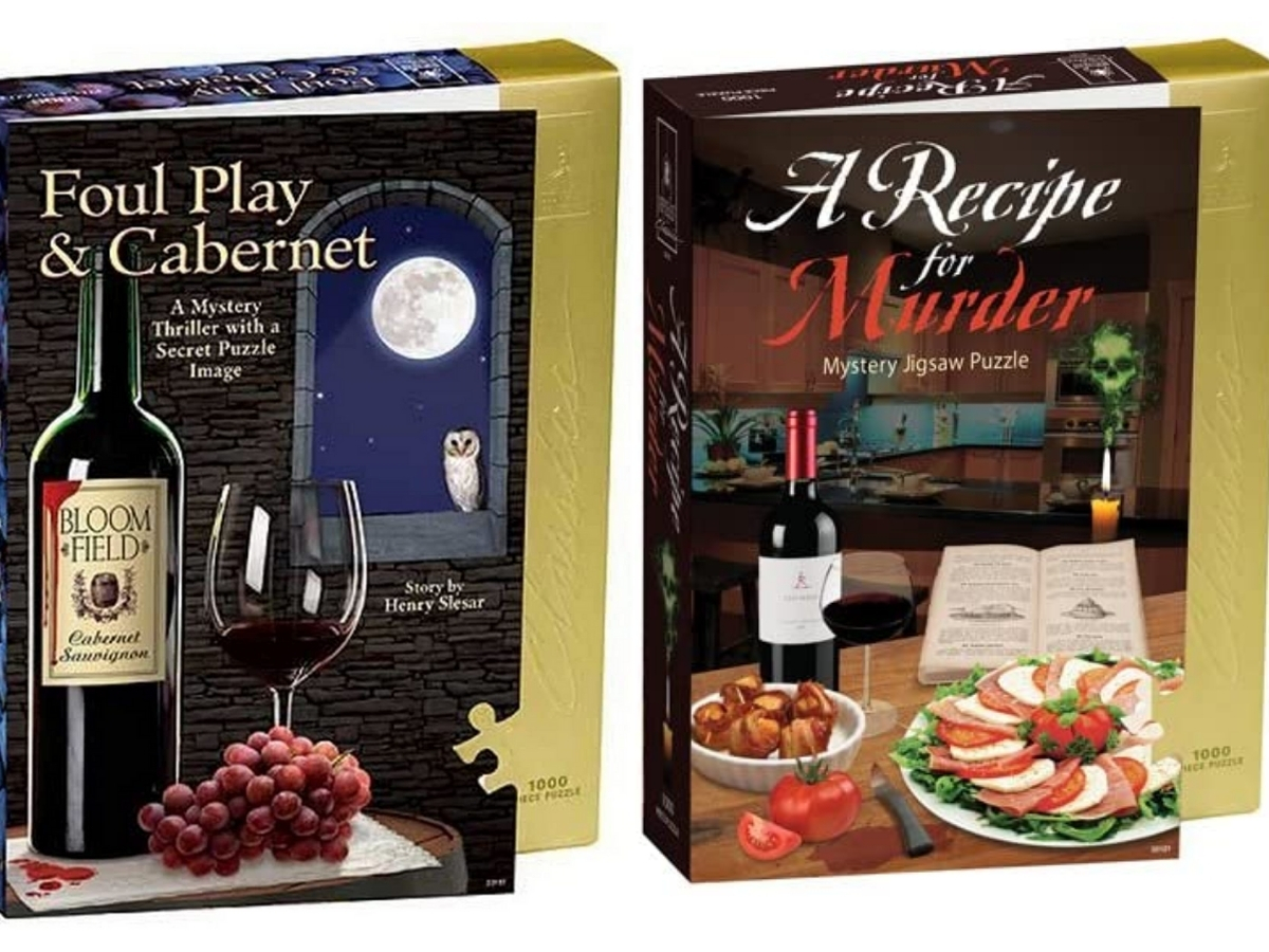 bepuzzled foul play & cabernet and a recipe for murder puzzles