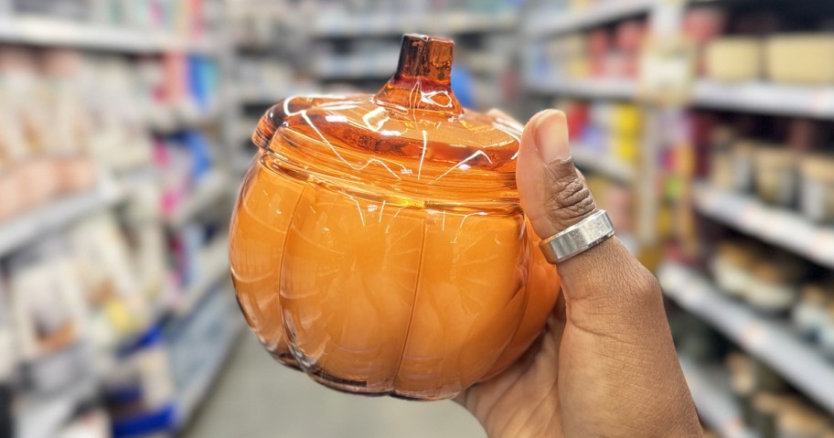 Trendy Pumpkin Jar Candles Just $10.87 at Walmart (Cheaper Per oz Than Target!)