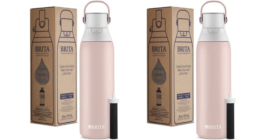 two Brita water bottles