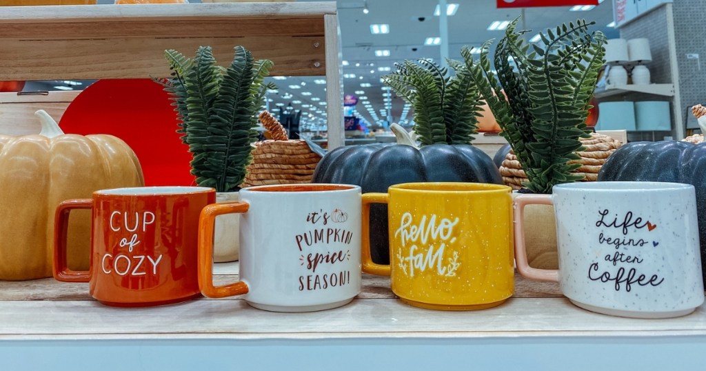 different colored mugs from target for fall
